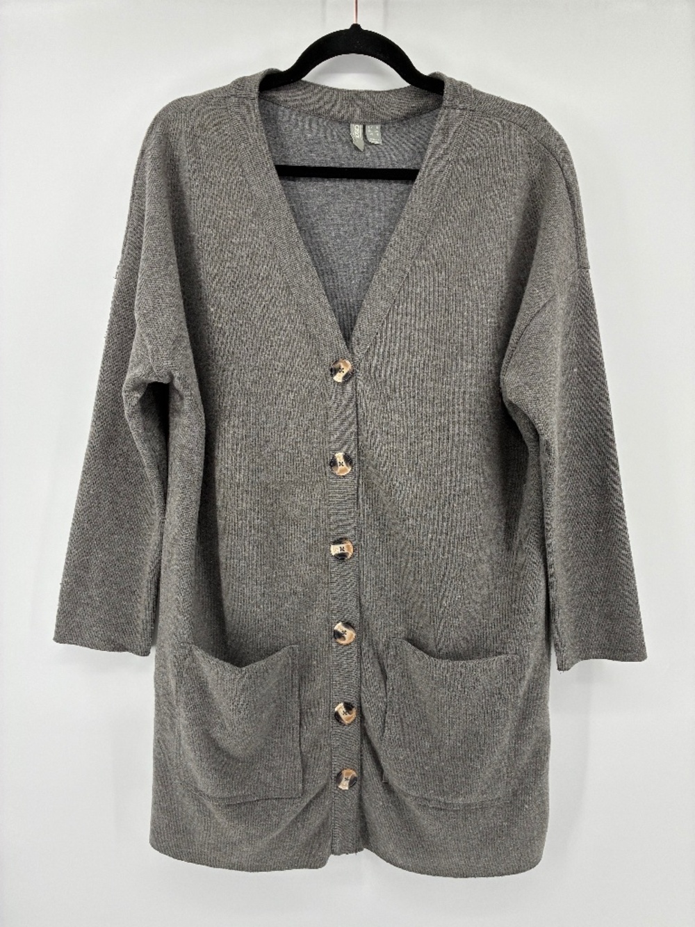 ASOS Charcoal Button-Up Cardigan